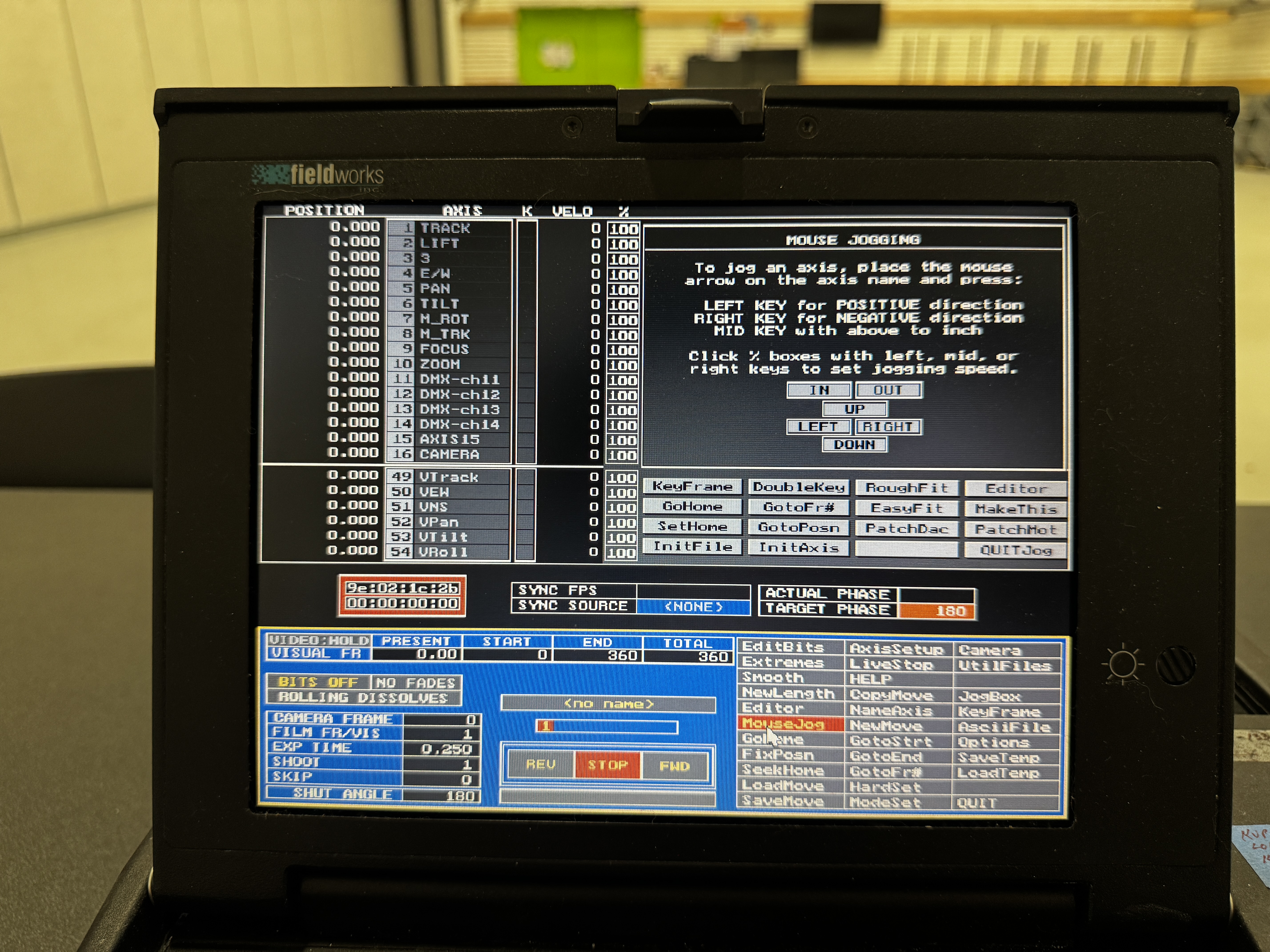 Mouse Jog Interface